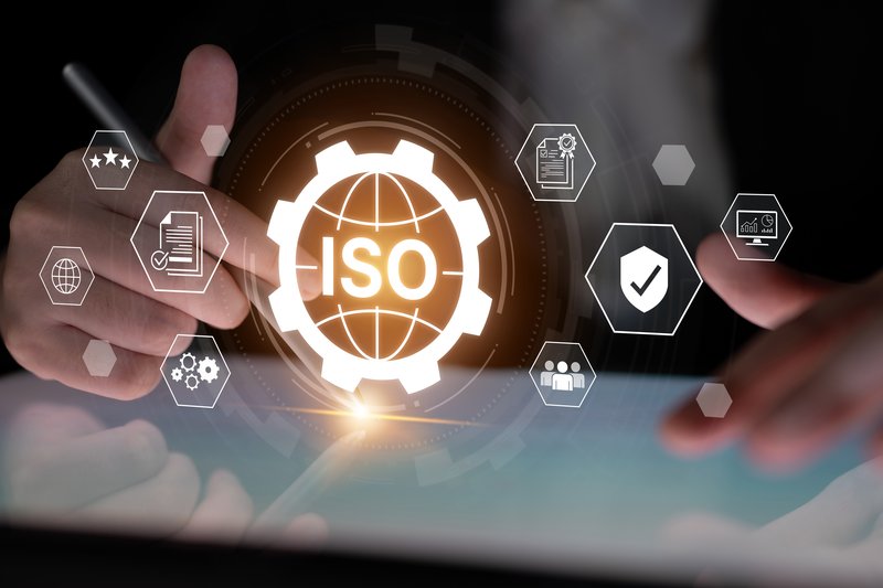 Auditor verifying approved UKAS ISO and SSIP certification files